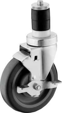 Medium Duty Expanding Adapter Casters with Brake