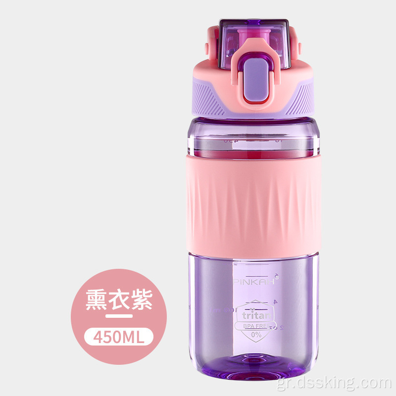 Sports Water Cup για το καλοκαίρι φορητό εξωτερικό επίπεδο υψηλής εμφάνισης Tritan BPA ελεύθερο φίλτρο μπουκάλι νερό
