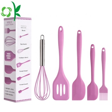 Set di utensili da cucina in silicone resistente al calore