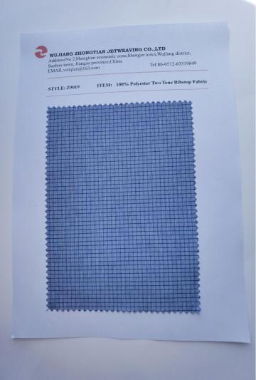 100% Polyester Two Tone ribstop Fabric