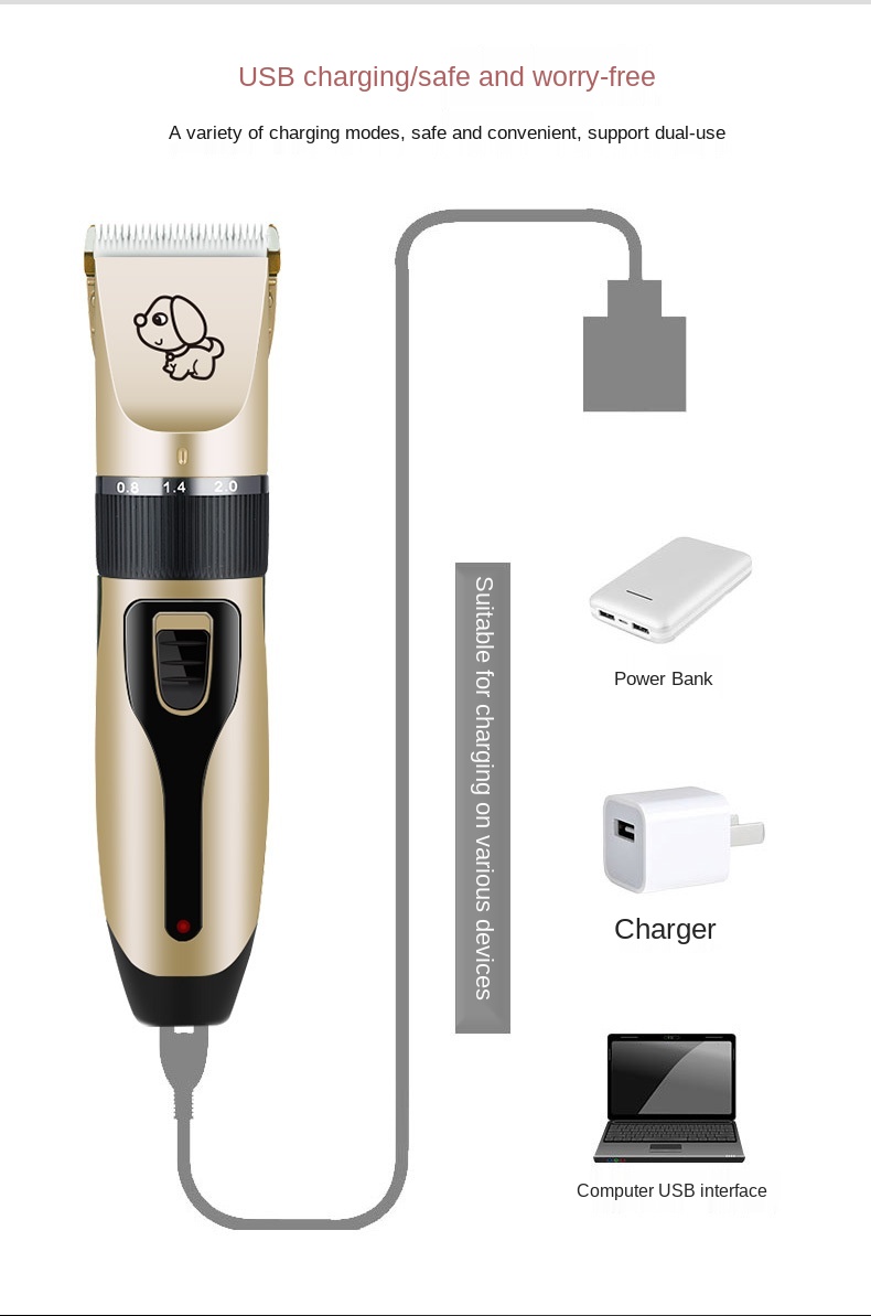 Amazon Electric Pet Hair Cutter Hair Cat and Dog Pet Supplies Rechargeable Pet Shaver