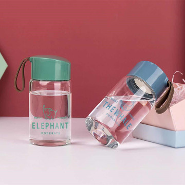 230ML Fashion simple glass water bottle OEM