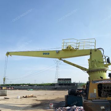 OUCO Custom 5T15M Straight Arm Marine Deck Crane Простая структура и легкое обслуживание