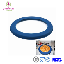Durable Heat-resistant food grade blue Pie Crust Shield/pie plate cover