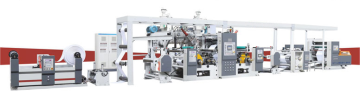 Double main unit plastic extrution laminating machine