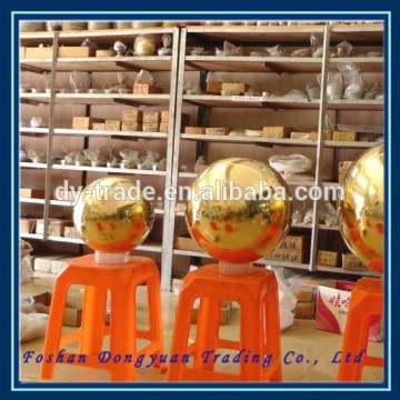 51mm hollow decorative mirror golden stainless steel color ball
