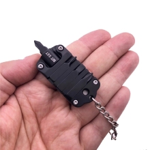 Multifunctional Hexagon Keychain Tool: Knife, Screwdriver, and Survival Gear