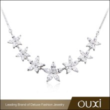 OUXI new arrival wholesale sivler chain top designer silver necklace