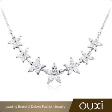 OUXI new arrival wholesale sivler chain top designer silver necklace