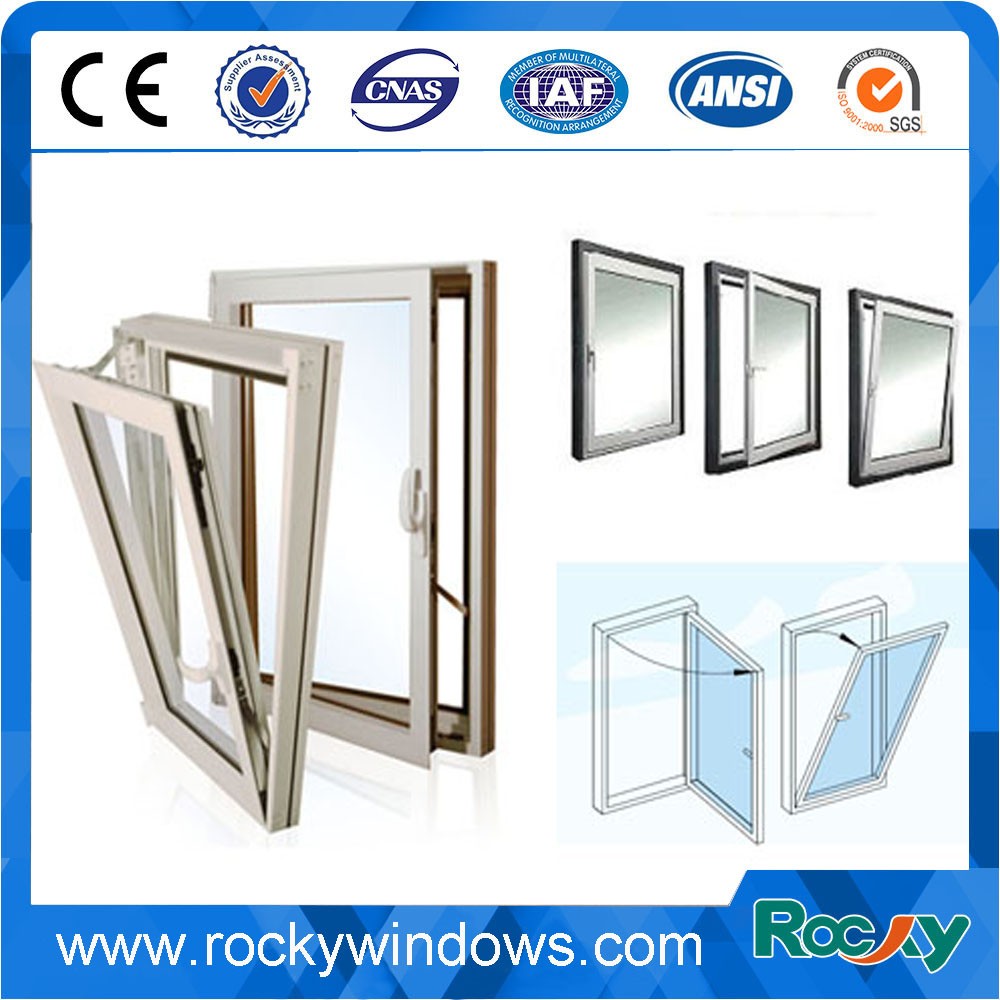 Casement awning sliding tilt-turn window aluminum frame glass metal window