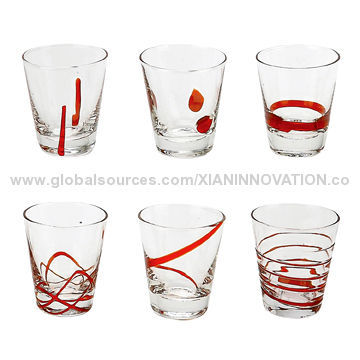 Promotional good-quality impulse moody red shot glasses