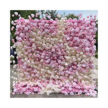 Hot Sale Pink Party Decorations: Artificial Rose Backgrounds and Flower Walls for Weddings and Events