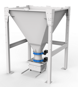 Dust collector locks air and unloads dust