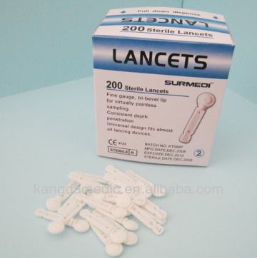 disposable blood lancet easy twist and pull cap