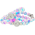 Đa màu Acrylic Beads Noosa nút đàn hồi Bracelet