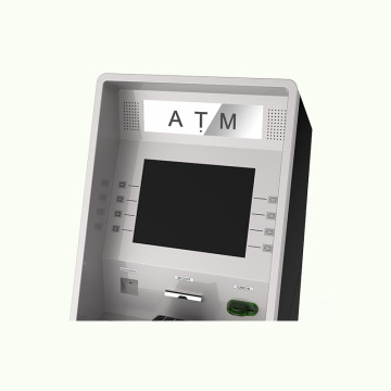 Divardakı ATM-də ağ etiketli delik