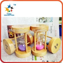 unique glass hourglass sand timer/ 5 minutes hourglass/luminous sand houglass