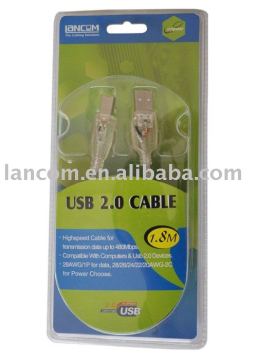 USB cable transparent with LED