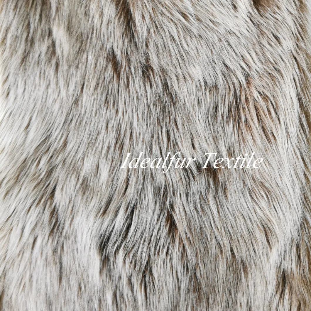 100% Polyester Faux Fox Fur Fake Fur for Collar for Carpet