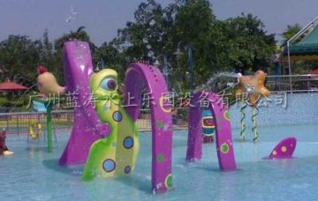 Spray Park Equipment Fiber Glass Water Fountain For Children Recreation