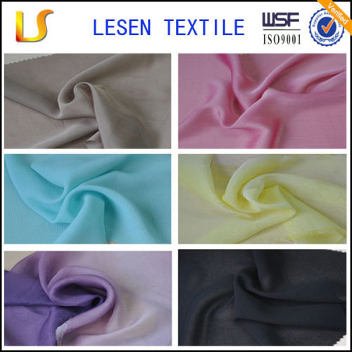 Lesen chiffon rose flower fabric / polyester chiffon fabric