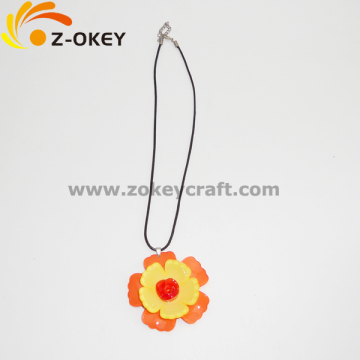 lovely Camellia flower shape necklace acrylic material