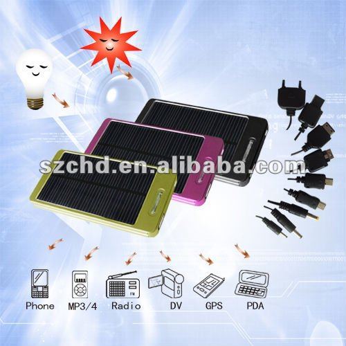 Portable solar mobilephone charger