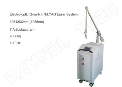 7 Articulated Arm Active Q-switch Nd-yag Laser Beauty Equipment For Nevus Of Ota Removal, Birthmark Removal