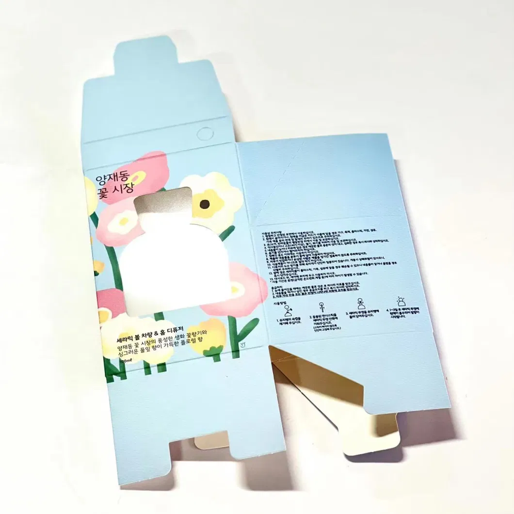 China Manufacturer Custom Cosmetic Face Cream Gift Paper Box with PVC Window