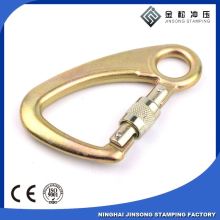 Metal black swivel snap hook carabiner/ climbing snap hook