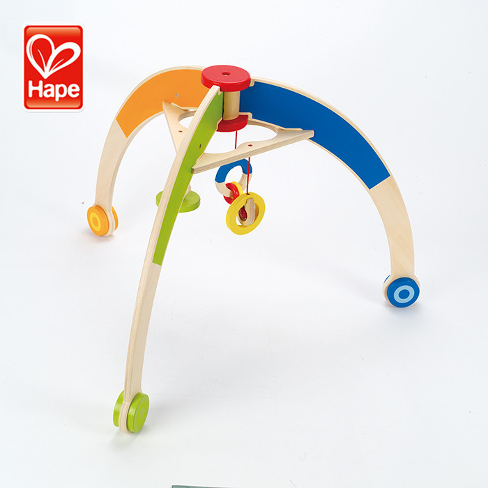 Hape brand New design baby wooden multi-function safety baby play gym wood