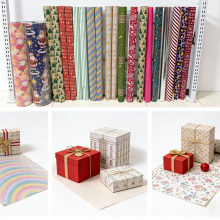 Design personalizat de hârtie de ambalaj pentru cadou de sărbători