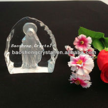 Cheap factory handmade crystal engraved gift(BS-CG053)