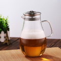 Heat Resistant Borosilicate Glass Carafe for Hot/Cold Pitcher for Ice Tea and Homemade Juic Creative glass juice carafe with lid