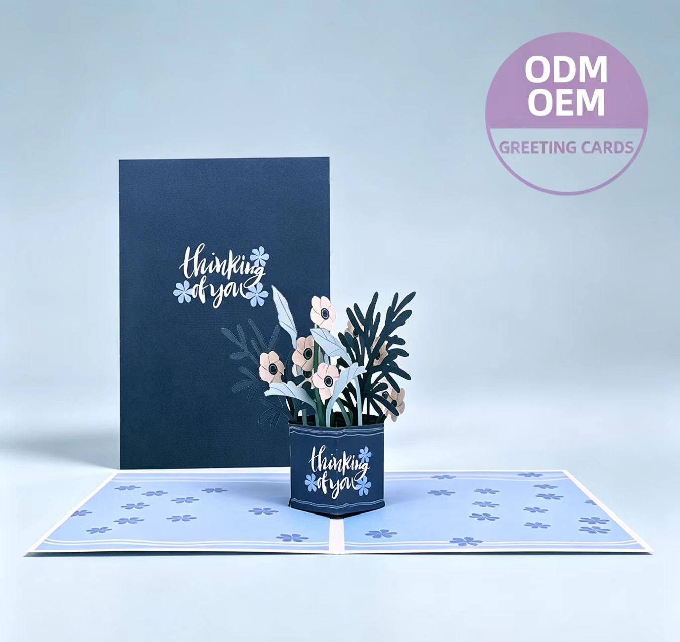 3D wyskakująca karta z pozdrowieniami z podziękowaniami 3d pop up thanks greeting card