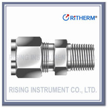 Double ferrule male connector