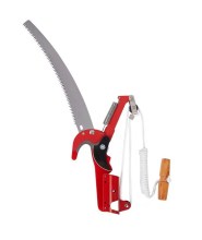 Telescoping Scissor Saw with Extendable Rod for Aerial Pruning and Garden Maintenance