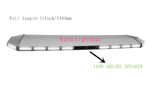 1400mm Warning Lightbar with 100W Square Speaker