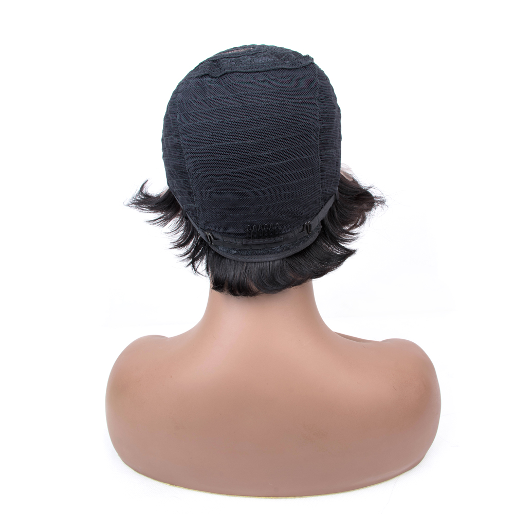Cute And Stylis 10A Nature Color Straight Cheap Fashionable 4 Inch Short Brazilian Hair Wigs Wholesale In Stock,100% Human Hair
