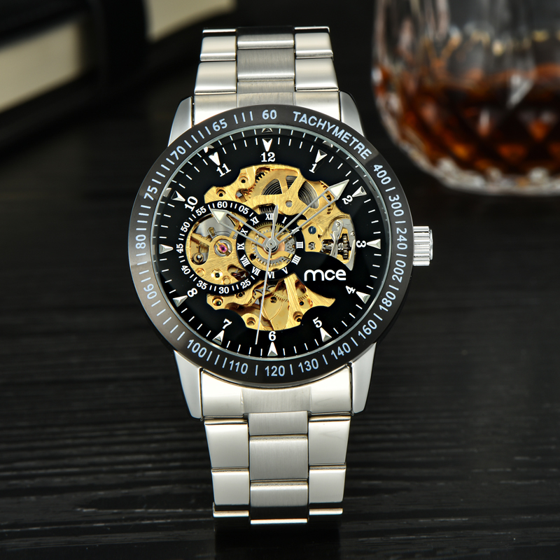 luxury automatic winner mechanical wrist watch