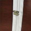 White 2 way nylon zippers for merchandise