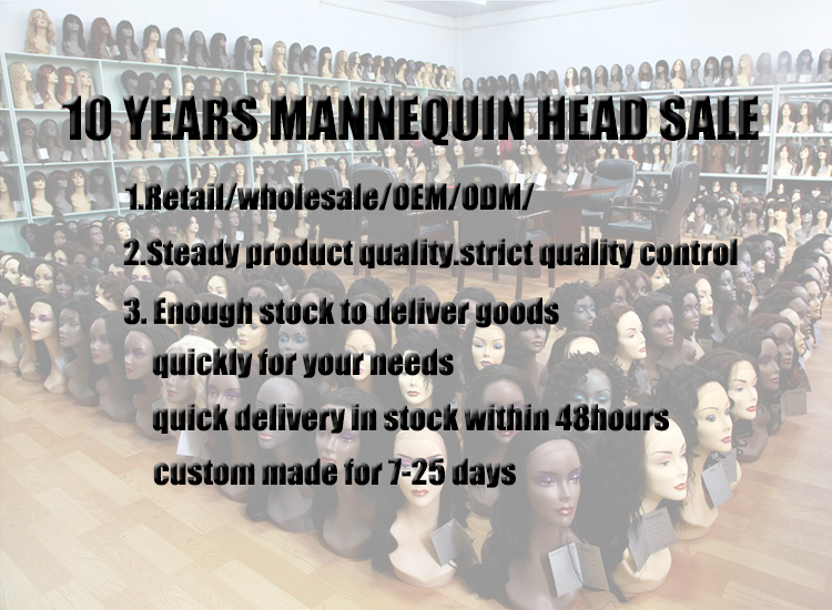 Pvc Half Body Fashion Mannequin Head Display With Shoulders For Makeup Jewelry Wigs Display Wholesale