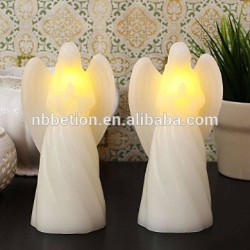 LED flameless wax angel candle,led angel candle wax angel candle wax angel candle