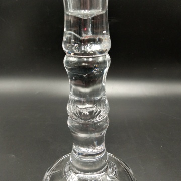 Dinner Table Pillar Taper Clear Glass Candle Holder