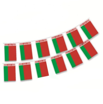 Factory Price Polyester Belarus String Flags and Bunting Flags