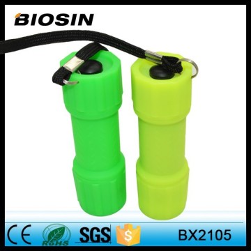 Rubber Luminous Material Flashlight