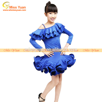 Long sleeve girls latin dresses/cheap dance dresses/dance costumes children