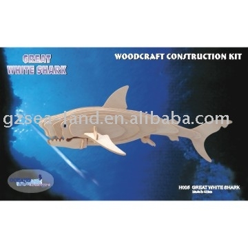 Great White Shark Wooden Toys