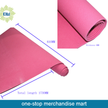 Printed yoga mat with carry strap