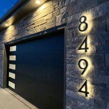 Stainless Steel Outdoor LED House Number Light